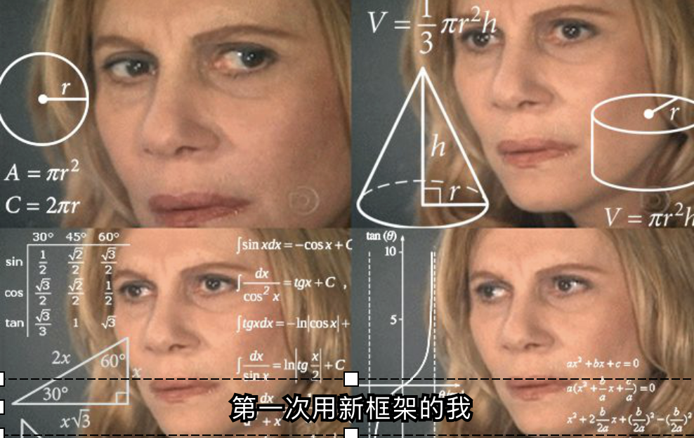 慌张的程序员青蛙:第一次接触新框架的我
